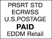 Image of PRSRT STD ECRWSS U.S. Postage Paid EDDM Retail.
