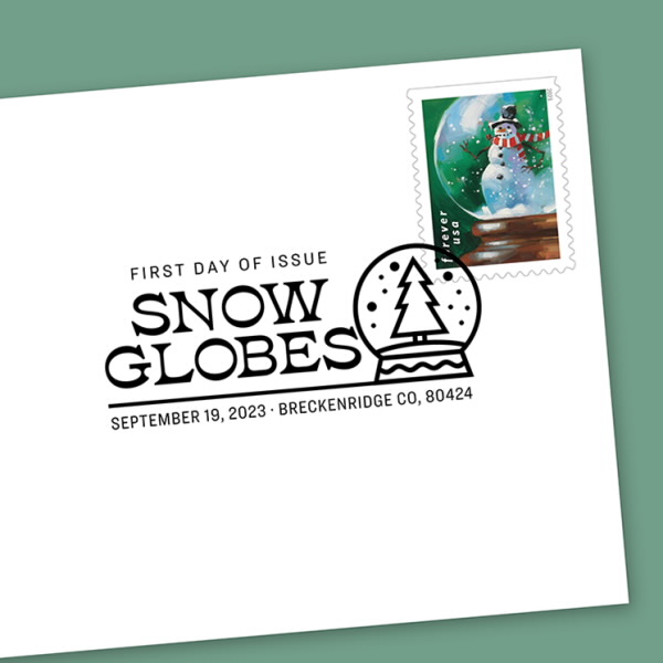 Snow Globes First Day Cover Usps