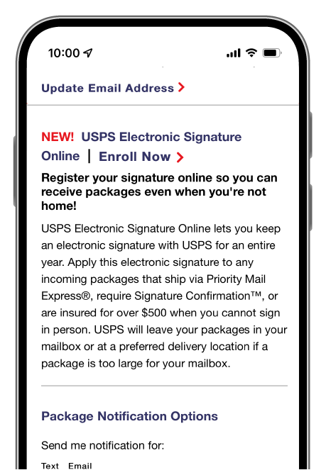 Informed Delivery - Mail & Package Notifications