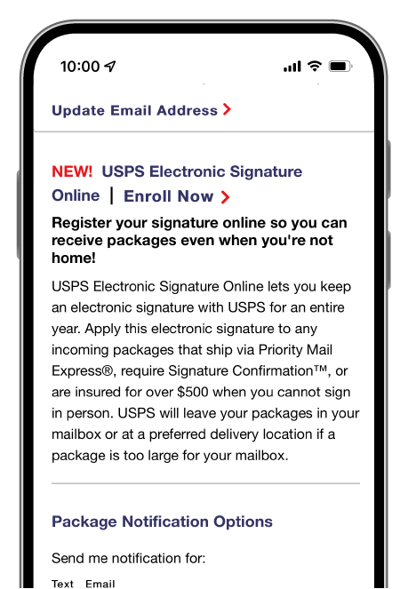 Informed Delivery - Mail & Package Notifications | USPS