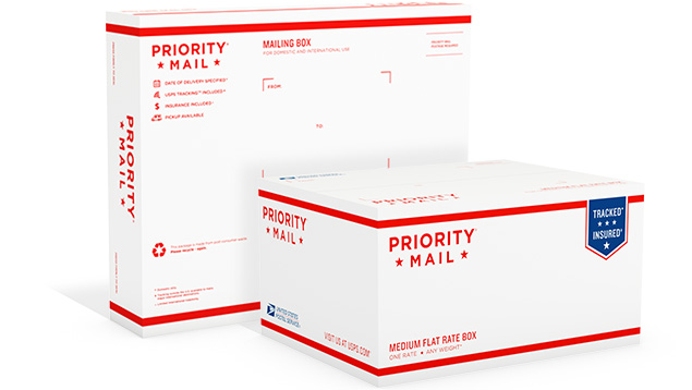 priority mail small flat rate box size
