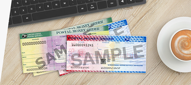 Sample postal money orders