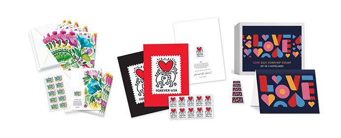 Tarjetas de Felicitación con temática de amor disponibles en The Postal Store.