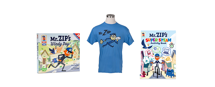 Mr. ZIP gifts available in the Postal Store.