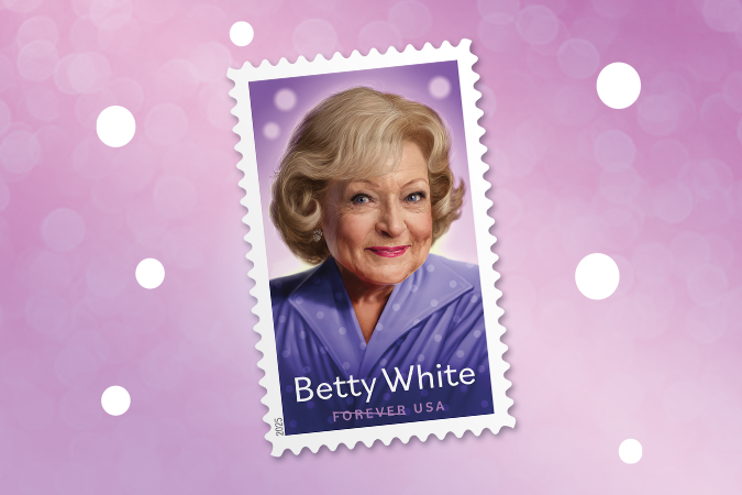 Betty White Commemorative Forever® Stamps.