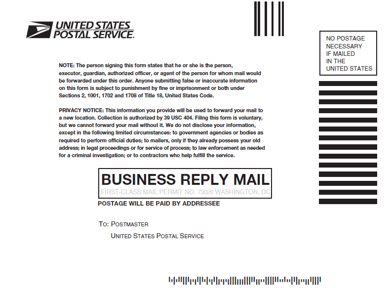 United States Postal Service Change Of Address Printable Form TUTORE ORG Master Of Documents