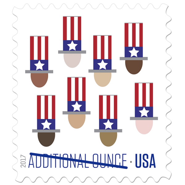 2017 Uncle Sam's Hat Stamp