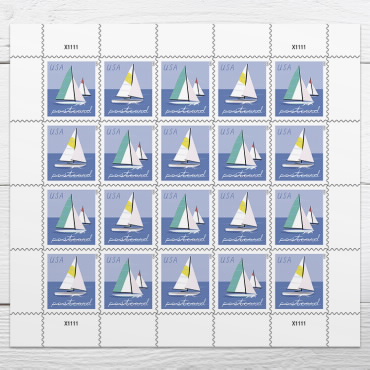 Sailboats Stamps (Sheet of 20)