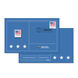 U.S. Flag 2023 Stamp Pin with Cancellation Card 