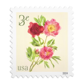 Peonies Stamps