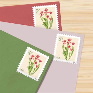 Red Tulips Stamps | USPS.com