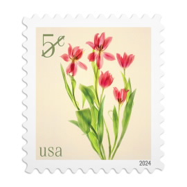Red Tulips Stamps
