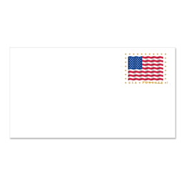 U.S. Flag  Forever #6 3/4 Stamped Envelopes (PSA)