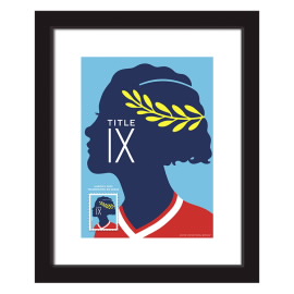Title IX Framed Stamp, Soccer Player
