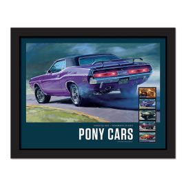 Pony Cars Framed Stamps, Dodge Challenger