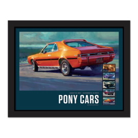 Pony Cars Framed Stamps, AMC Javelin