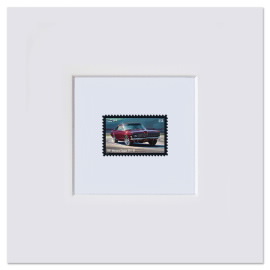 Pony Cars Matted Stamp, Mercury Cougar