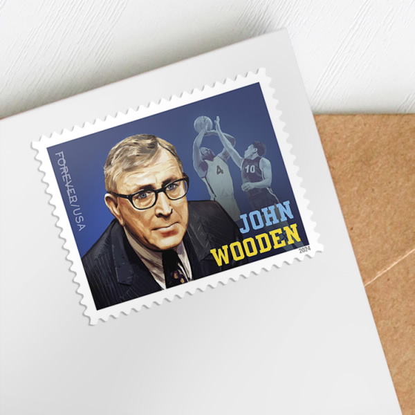 John Wooden Stamps USPS