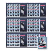 Hank Aaron Press Sheet with Die-Cuts image