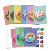 Pinback Buttons Notecards image