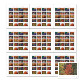 Autumn Colors Press Sheet with Die-Cuts