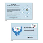 Thank You, Healthcare Community Stamp Pin with Cancellation Card image