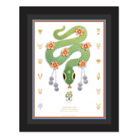 Lunar New Year: Year of the Snake Framed Stamp