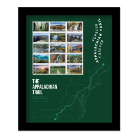 The Appalachian Trail Framed Stamps