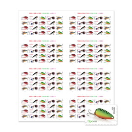 Freshwater Fishing Lures Press Sheet without Die-Cuts