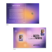 Betty White Stamp Pin with Cancellation Card image