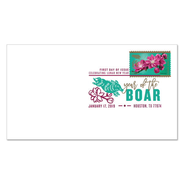 USPS New Lunar New Year: Year of the Boar Digital Color Postmark | eBay