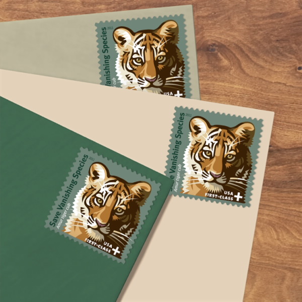 Save Vanishing Species Tiger Stamp USPS