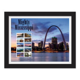 Mighty Mississippi Framed Stamps, Missouri