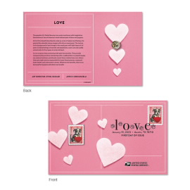 Love 2023 Stamp Pin with Cancellation Card, Puppy
