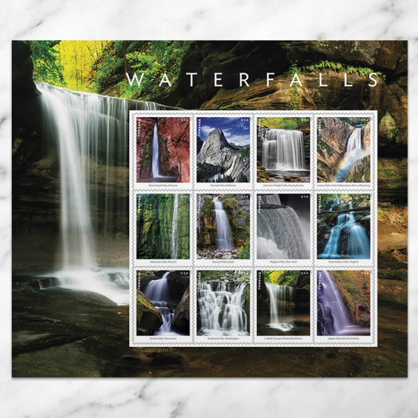 Waterfalls Stamps USPS