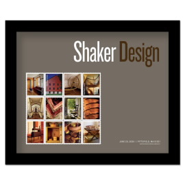 Shaker Design Framed Stamps, Gray Design