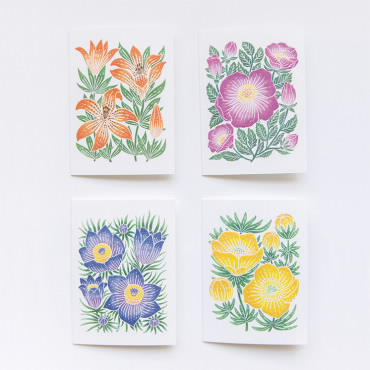 Mountain Flora Framed Stamps - Multiple Designs