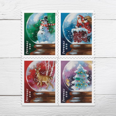 US SCOTT 4937 - 4940b BOOKLET OF 20 WINTER FUN STAMPS FOREVER MNH