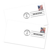 U.S. Flags 2024 First Day Cover, Stamp from Coil of 3,000 image