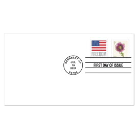 Fringed Tulip First Day Cover, Stamp from Coil of 10,000