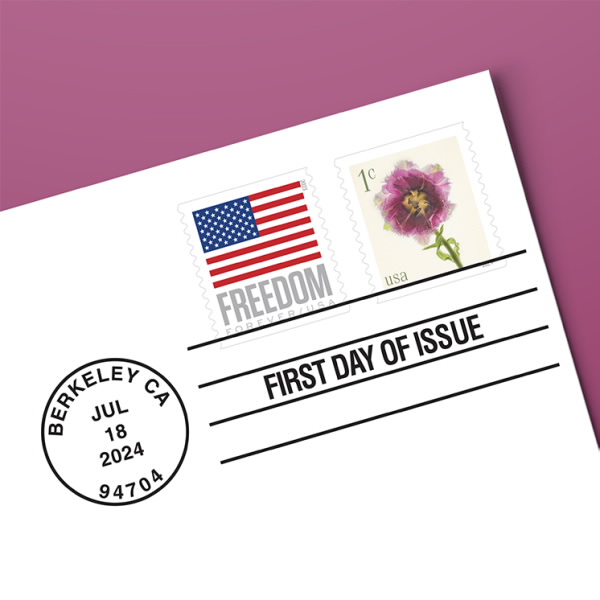 Fringed Tulip First Day Cover, Stamp from Coil of 10,000 | USPS.com