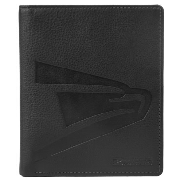 Leather Passport Wallet: Black (Sonic Eagle™)