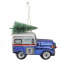 USPS® Mail Truck Glass Ornament, Blue