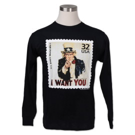 I Want You Stamp Long-Sleeve Shirt
