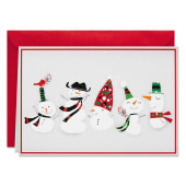 Snowmen with Funny Hats Boxed Cards image