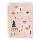 Hello Wonder Town Premium Papercraft Christmas Greeting Card image