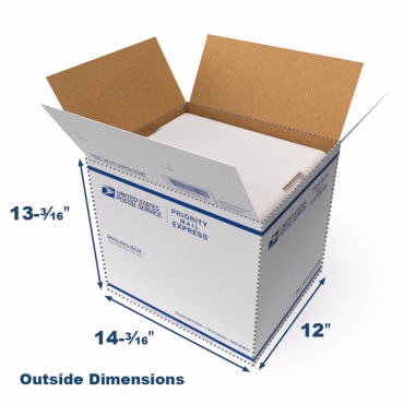 Insulated Shipping Container Styrofoam Cooler USPS Medium Flat Rate Box