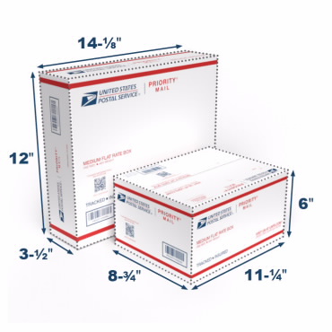 usps flat rate box sizes