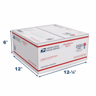 usps large flat rate box size and cost