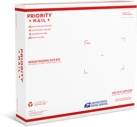 video usps claim Mail Box  Regional Rate Priority  B2